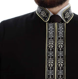 Qutan Muslim Long Kurta XS, S M, L, XL, XXL Islamic Mens Wear, Bordured Thobe, Galabiyya, Jubbah, Islamic Wear, Muslim Tunic, Cubbe