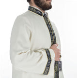 Feyzaan Muslim Long Kurta XS, S, M, L, XL Thobe bordured, Galabiyya, Jubbah, Disdashas, ​​Cübbe, Ropa islámica para hombres, Sunnah Wear - islamicbazaar