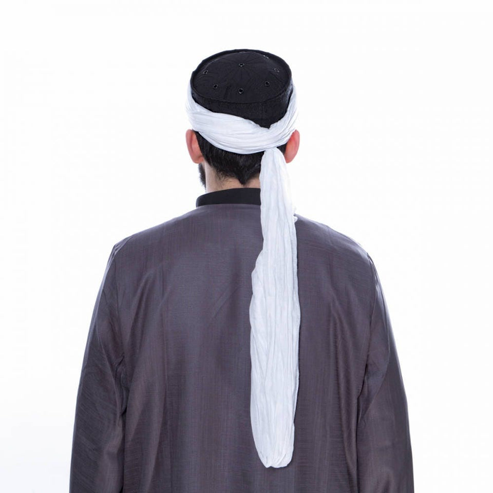 इमाम के लिए पूरी तरह से सूती कपड़े का कपड़ा - पगड़ी सफेद कपड़ा - सफेद कपड़ा - सफेद पगड़ी - सारिक के लिए पगड़ी