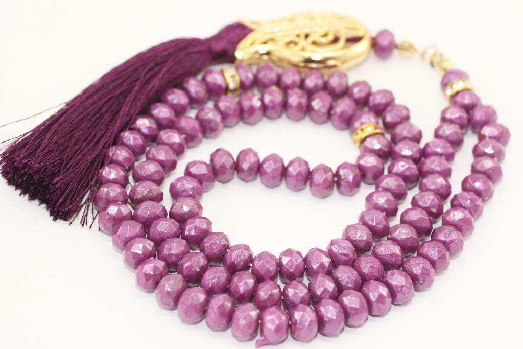 Light Purple Misbahas, prayer beads, Handmade Prayer Beads 99 Misbaha, Masbaha, 99 beads Tasbeeh, 8mm beads, Tasbeeh, prayer beads, TSPB