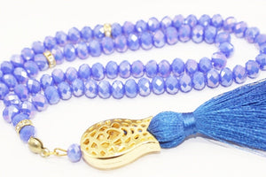 Lilac Misbahas, crystal prayer beads, Handmade Prayer Beads 99 Misbaha, Masbaha, 99 beads Tasbeeh, 6mm beads, Crystal Tasbeeh, TMCB
