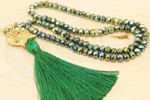 Misbahas vert brillant, perles de prière en cristal, perles de prière à la main 99 Misbaha, Masbaha, 99 perles Tasbeeh, perles de 6 mm, cristal Tasbeeh, TMCB