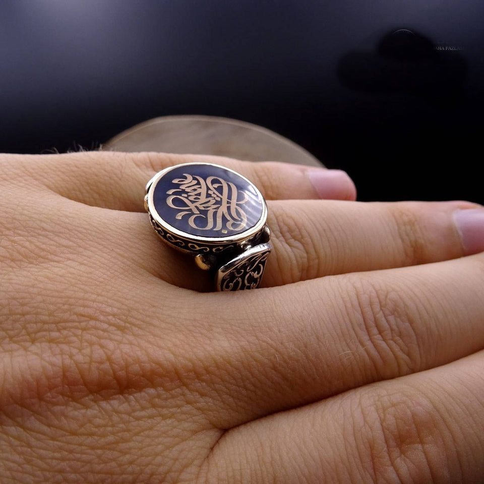 Naam ring, Ottomaanse kalligrafie naam sieraden aanpassen, uw naam ring aanpassen, elke ring naam, gepersonaliseerde naam sieraden, sterling zilver