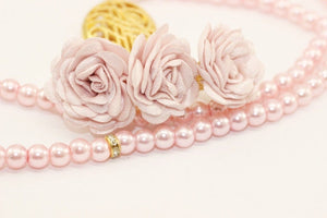 Baby Pink Misbahas, prayer beads with rose, Handmade Prayer Beads 99 Misbaha, Masbaha, Tasbeeh, 6mm beads, Tasbeeh with Rose, TSTR