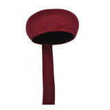Saladin Claret Red 8m Imamah, Salah ad Din Prayer Hat, Muslim Cap, Turban for Eid