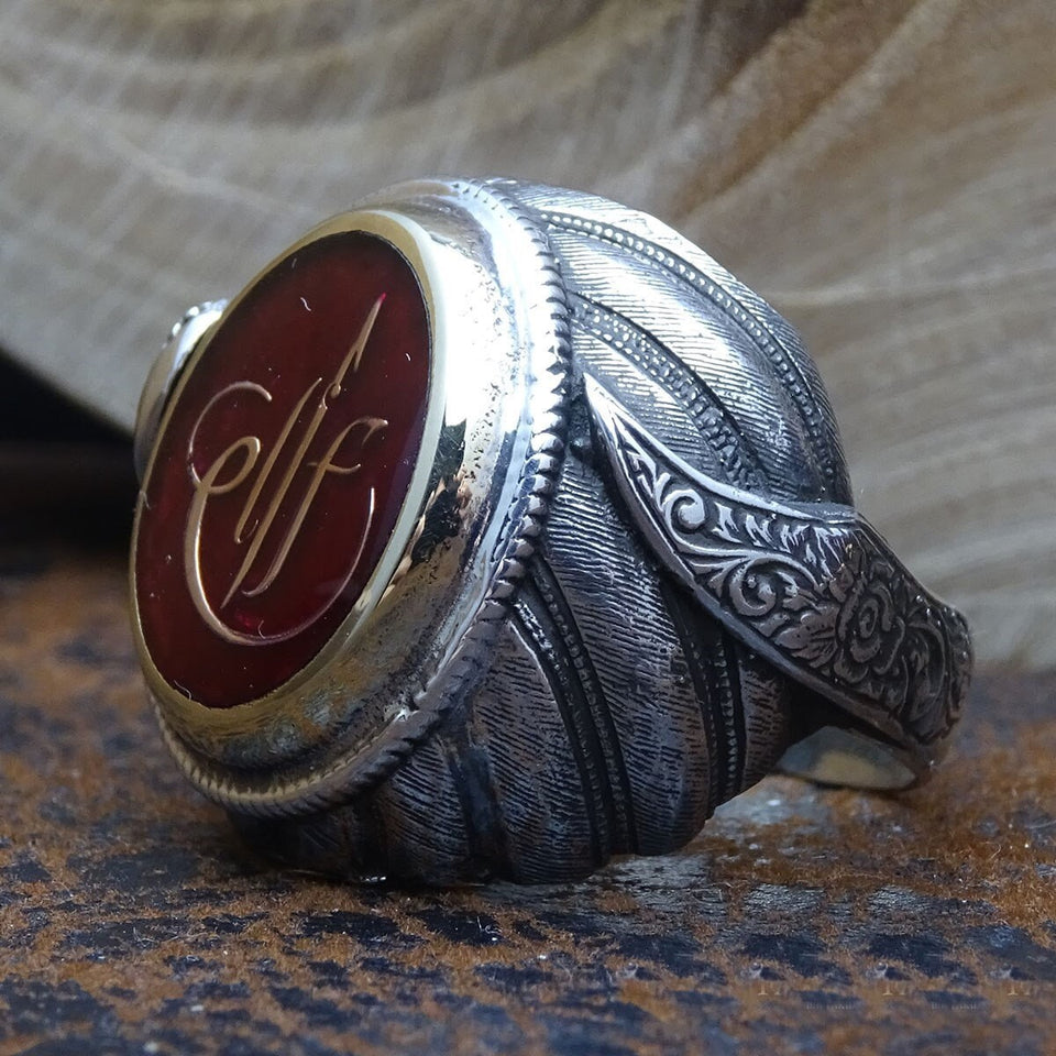 Custom silver deals mens rings