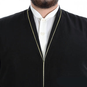 S, M, L, XL, XXL Black Cubbe with Bias Mens Wear, Thobe Galabiyya, Jubbah, islamic wear, Jellabiya, Disdash, Robe, Kurtah, Sunnah, Ramadan