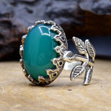 Agate Sterling Silver Ring, Womens Ring, Ideal Gift, Jewelry Gift, Gift for Her, Personalized Ring, Silver Rings, Agate Rings