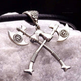 Buatan Tangan 925 Sterling Silver Axe of Alp Necklace, dengan tali kulit, Kalung Perak, Perhiasan Uthmaniyyah, Perhiasan Custom, kalung Kapak Perak
