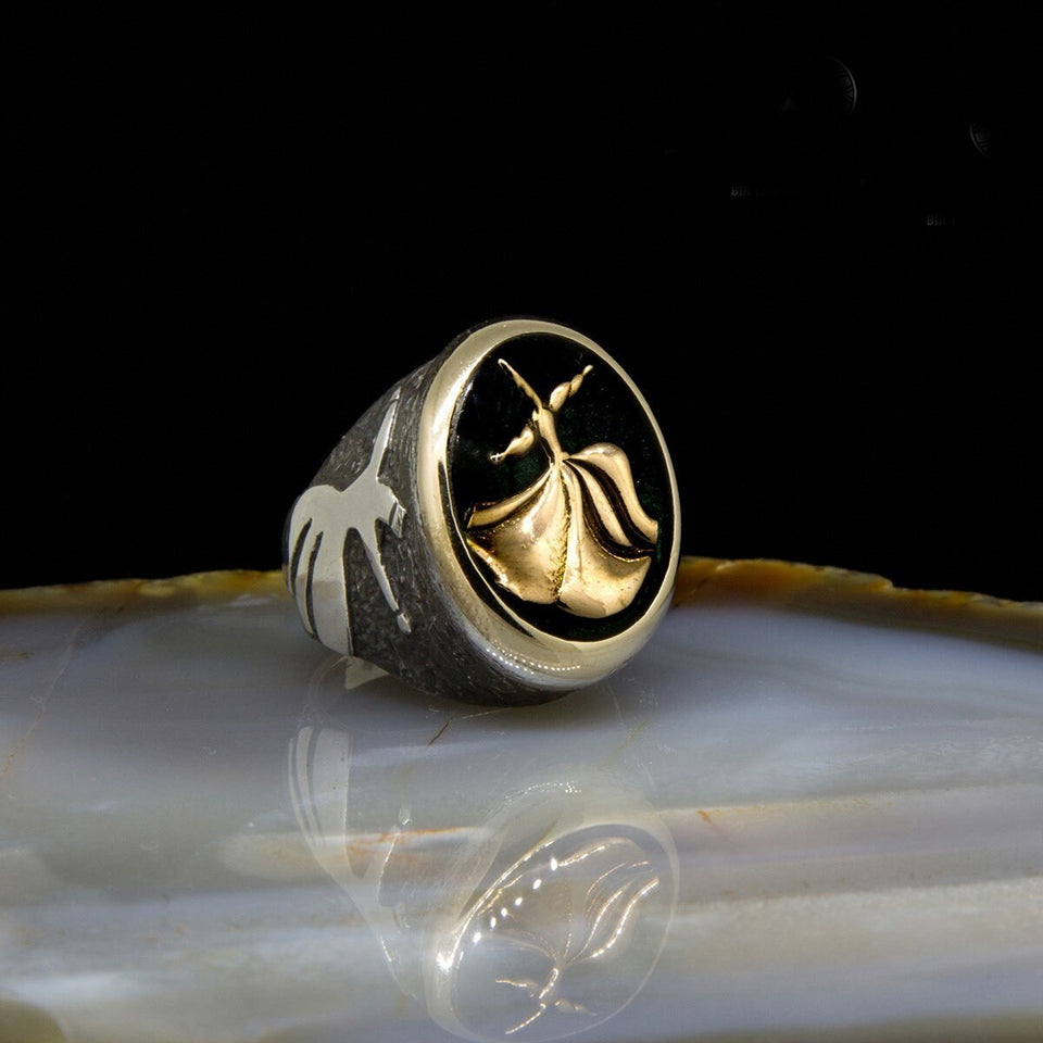 Whirling Dervish Sterling Silver Ring / Womens Ring / 925 Silver Rİng / Sufi Ring / Gift for Her / Anniversary Ring