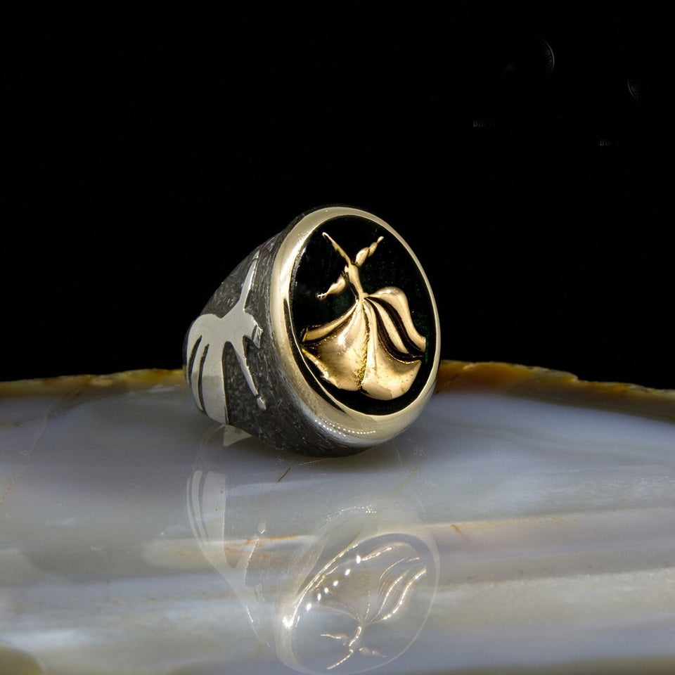 Whirling Dervish Sterling Silver Ring / Womens Ring / 925 Silver Rİng / Sufi Ring / Gift for Her / Anniversary Ring