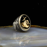 Whirling Dervish Sterling Silver Ring / Womens Ring / 925 Silver Rİng / Sufi Ring / Gift for Her / Anniversary Ring