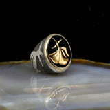 Whirling Dervish Sterling sølv ring / kvinder ring / 925 sølv ring / sufi ring / gave til hendes / jubilæum Ring