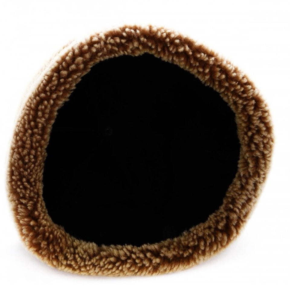 Hulu na hunturu Brown, Mai dumin kai, Furry Hat, hular fata, hula mai dumi, Huluna na waje, Hulun Hunter, Hulun Oguz, hula Seljuks, - islamicbazaar