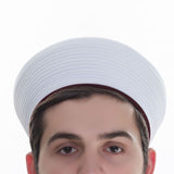 Lux White Velvet Imamah, Pecinya, Sorban, Kufi Cap, Muslim Men's Hat Cap, Pagri, Turban, Skull Cap, Muslim Clothing