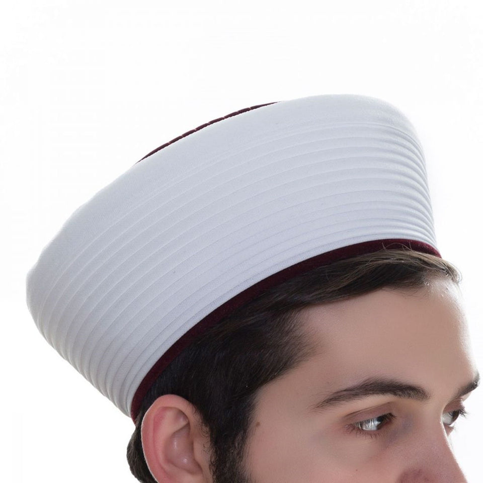 लक्स रेड वेल्वेट इमामा, पेकिंया, सोरबन, कुफी कैप, मुस्लिम पुरुषों की टोपी टोपी, पगड़ी, पगड़ी, खोपड़ी टोपी, मुस्लिम कपड़े