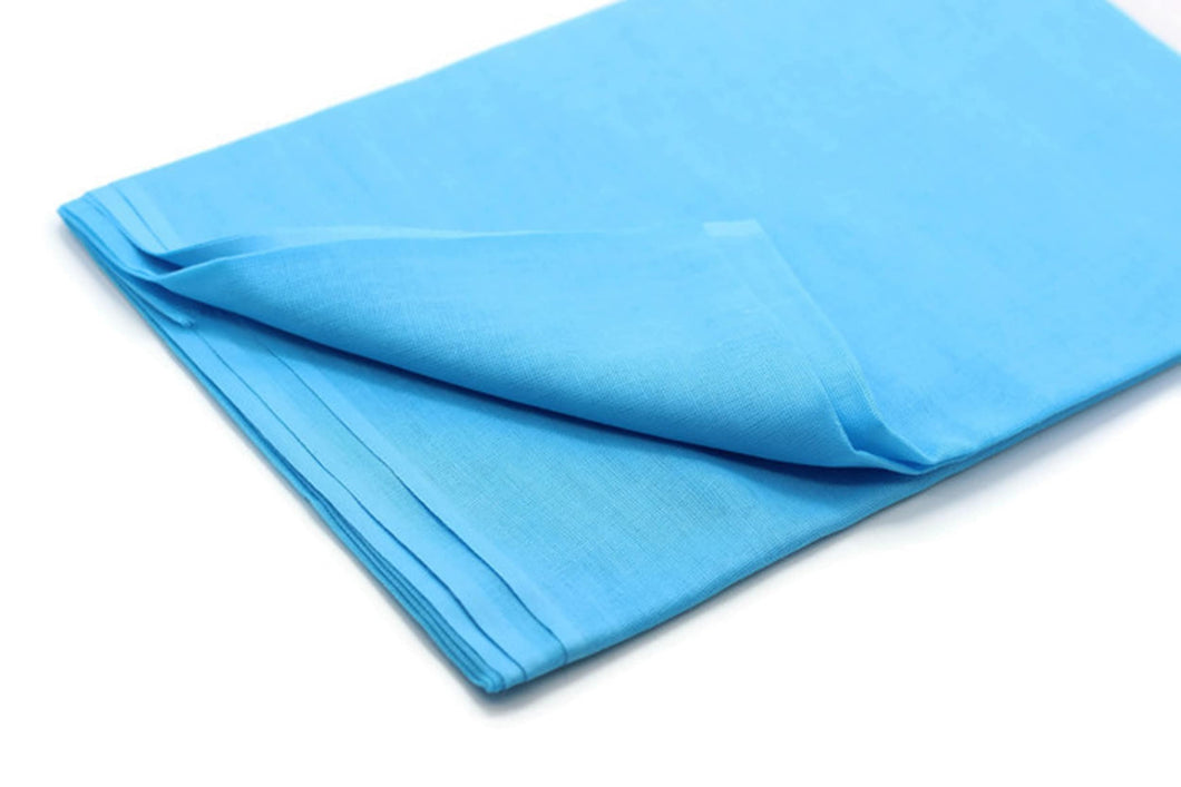 Sky Blue Cotton Wrapping Fabric for Imamah, Turban for Kufi Cap , Wrapping Cloth for Muslim Cap