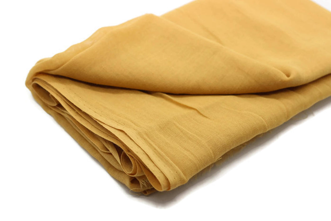 Mustard Yellow Pure Cotton Wrapping Fabric for Imamah, Turban for Kufi Cap , Wrapping Cloth for Muslim Cap
