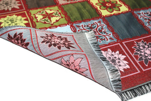 Tappeto di preghiera islamico turco patchwork rosso, Sejadah portatile, tappeto da preghiera da viaggio, Salat Musallah Sejadah Janamaz