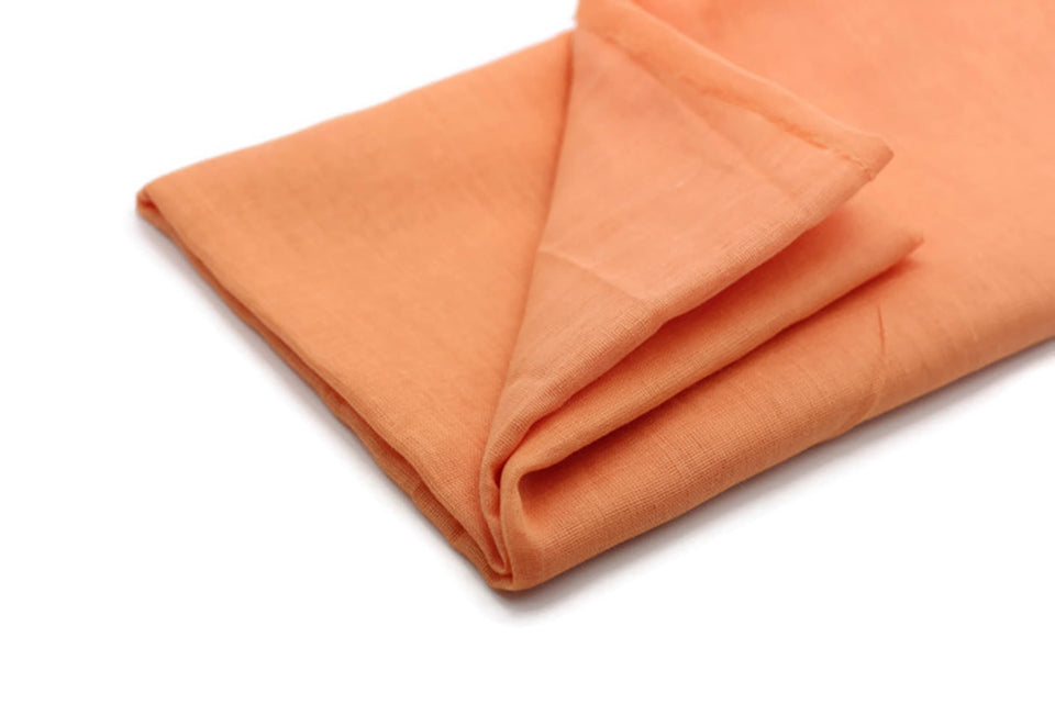 Orange Wrapping Fabric para sa Imamah, Turban para sa Kufi Cap, Wrapping Cloth for Muslim Cap, Cotton Fabric