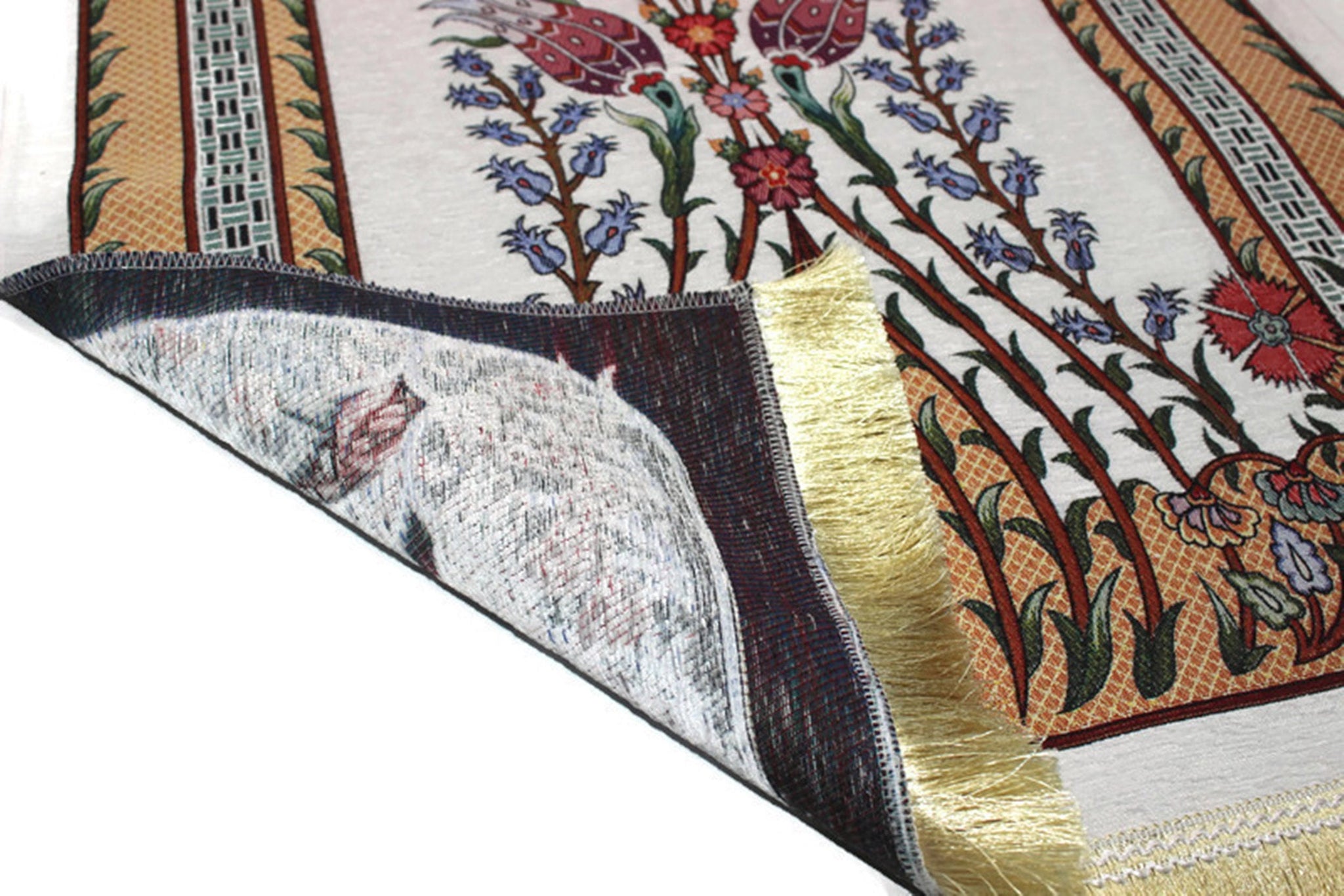 Osmani Flowers Sejadah - Lux Prayer Mat - Prayer Rug - Janamaz - Elegant, High Quality, Luxury - A Unique Islamic Gift