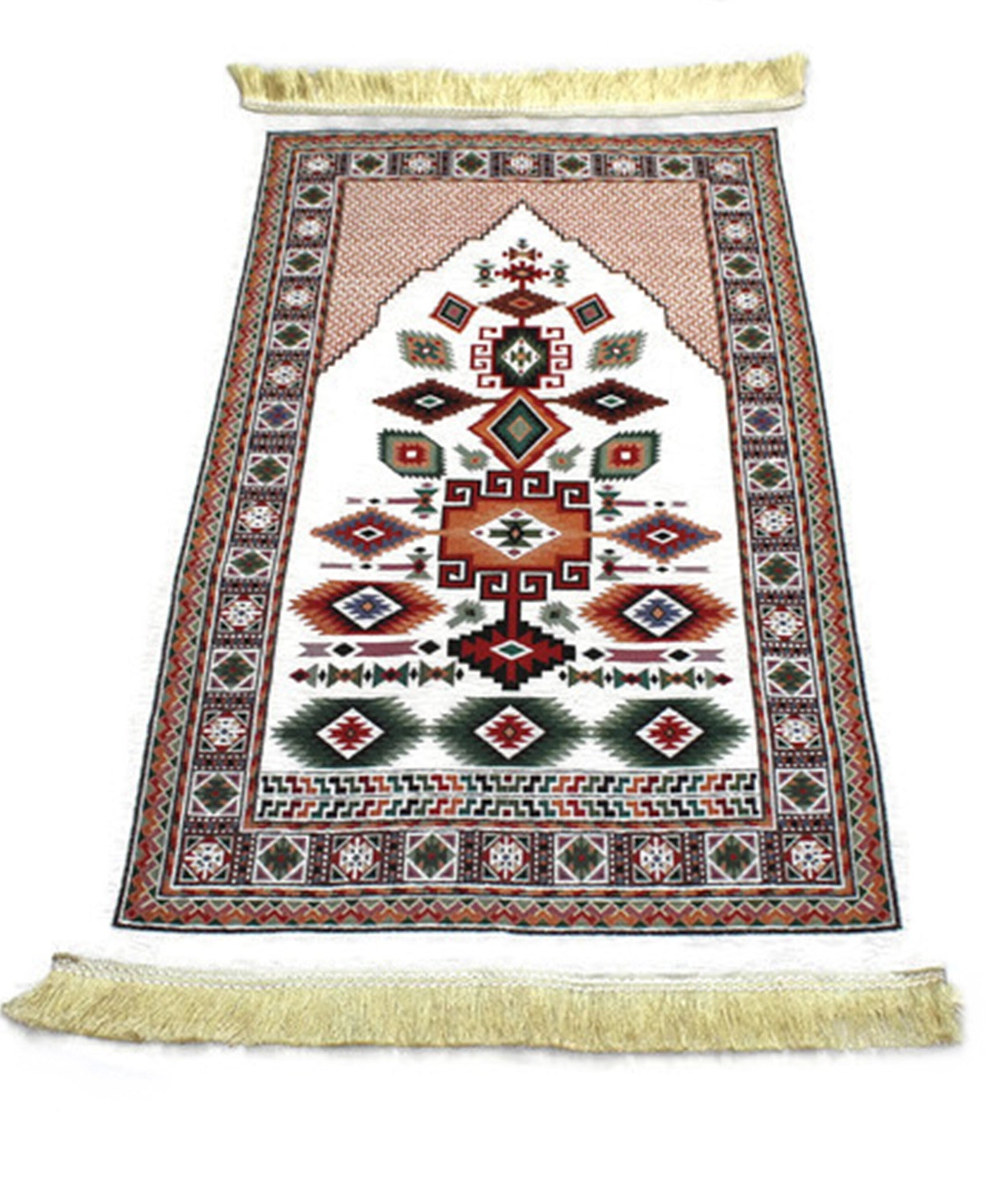 Geometric Flowers Sejadah - Lux Prayer Mat - Prayer Rug - Janamaz - Elegant, High Quality, Luxury - A Unique Islamic Gift