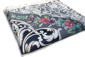 Full of Blossoms Lined Sejadah with Flowers - Luxury Prayer Mat - Prayer Rug - Janamaz - Elegant, A Unique Islamic Gift - islamicbazaar