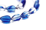 Blue Amber Tasbih With 925 Sterling Silver Tassel, Misbaha, 33 Pcs Prayer Beads - islamicbazaar