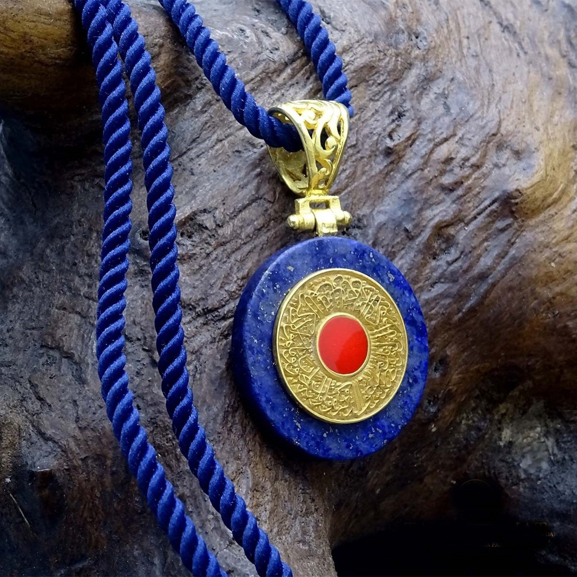 青金石项链，Nazar Dua 项链，银镀金，Uniq