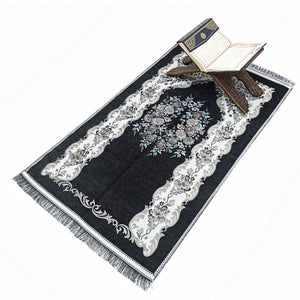 Lux Roses tapis de prière islamique, Sejadah portable, tapis de prière de voyage, Salat Musallah Sejadah Janamaz