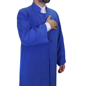 Blue Punto Jubbah S ، M ، L ، XL ، XXL بونتو جبة ، ملابس إسلامية للرجال ، عباية رجالي ، ثوب ، جلابية ، لونغ كورتا ، Cubbe AKCN07