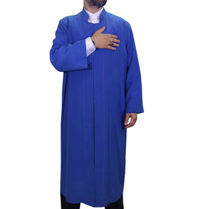 Blue Punto Jubbah S ، M ، L ، XL ، XXL بونتو جبة ، ملابس إسلامية للرجال ، عباية رجالي ، ثوب ، جلابية ، لونغ كورتا ، Cubbe AKCN07