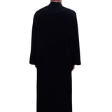 Black Punto Jubbah S, M, L, XL, 2XL  Punto Jubbah, Islamic Mens Wear, Mens Abaya, Thobe, Galabiyya, Long Kurta, Cubbe AKCN08