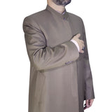मुसलमानों के लिए ब्राउन मामूली सूट और शलवार, लक्स जुब्बा और मामूली ट्रैवर्स, सुन्नत कपड़े, मेंस इस्लामिक कपड़े AKCN18