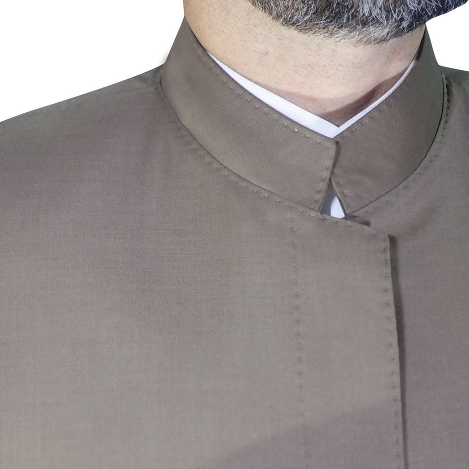Brown Modest Suit and Shalwar for Muslims, Lux Jubba and Modest Trausers, Sunnah Clothing, Mens Islamic Clothes AKCN18