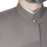 Brown Modest Suit and Shalwar for Muslims, Lux Jubba and Modest Trausers, Sunnah Clothing, Mens Islamic Clothes AKCN18