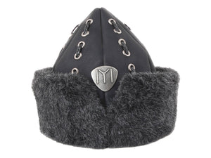 Turkish Ottoman Bork Hat Ertugrul Dirilis Fur Leather Winter Cap, Kayi Tribe IYI, Resurrection Ertugrul Caps TVD 2027