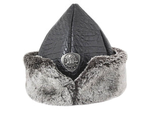 کلاه خز Bork Hatman Ertugrul Dirilis Fur Leather Winter، Kayi قبیله IYI ، رستاخیز Ertugrul Caps TVD 2007