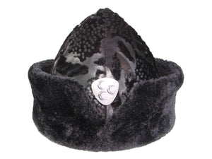 Turkish Ottoman Bork Hat Ertugrul Dirilis Fur Leather Winter Cap, Kayi Tribe IYI, Resurrection Ertugrul Caps TVD 2046