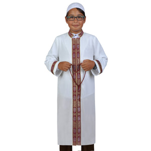 Grandad Collar Children Thobe, Turkish Jubba, Graduation Ceremony Gift, Ijazah Jubbah, Disdash, Thawb, Abaya - islamicbazaar