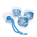 48 pièces Rosaire parfumé avec étui à boutons de rose, 99 perles de prière Misbahas, perles parfumées à la rose