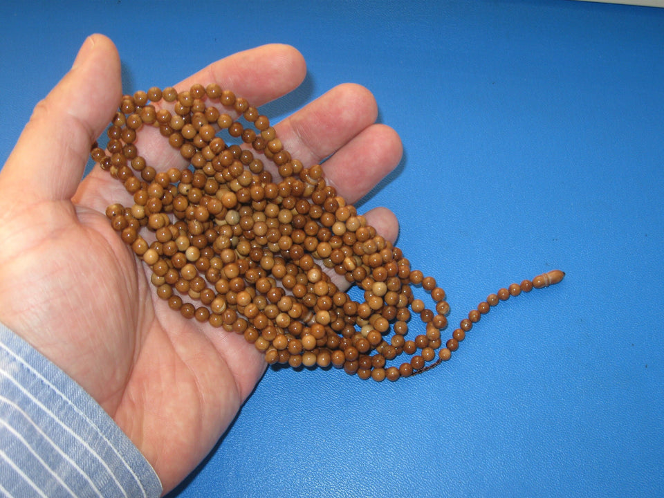 دانه های طبیعی Kuka Tree 500 Tasbeeh، Beads Beads، 5 mm Tasbih، Misbaha، Beads نماز Dhikr، Gift Rosary