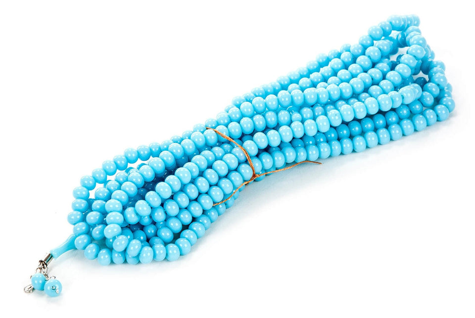 Bébé bleu 500 perles Tasbeeh, Misbaha acrylique, chapelet, Dhikr Tasbih, Misbahas colorés, perles de prière