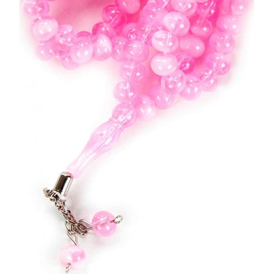 Pink 500 kuwintas sa Tasbeeh, Acrylic Misbaha, Rosary Beads, Dhikr Tasbih, Makulay na Misbahas, Mga Manalangin ng Manipis