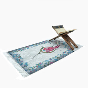 Подарочный набор "Розовый Рамадан", Тонкий хлопковый коврик для молитвы и набор Tasbeeh из жемчуга, Хадж Мубарак, Хадж Мабрур, Набор Tasbeeh Sejadah MVD8
