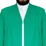 S، M، L، XL، XXL ثوب عشب أخضر رجالي عادي ، جلابية ، جبة ، قرط طويل مسلم ، ملابس إسلامية ، جبة أساسية ، رداء صلاة - بازار إسلامي
