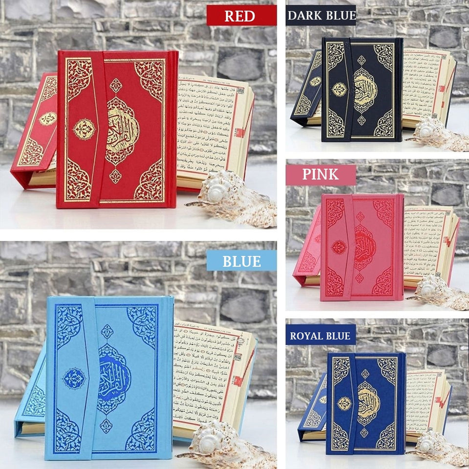 Blue Bag Size Holy Quran, 12x16 cm Shamuah Paper Islamic Book, Muslim gift, Ramadan gift, Muslim Gift, Moshaf, Koran