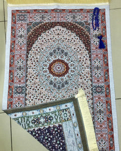 Bohemian Prayer Mat, Prayer Mat with Tasbeeh, Prayer Rug, Bohemian Rug, Turkish Rug, Islamic Gift YSLM06 - islamicbazaar