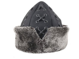 Turkish Ottoman Bork Hat Ertugrul Dirilis Fur Leather Winter Cap, Kayi Tribe IYI, Resurrection Ertugrul Caps TVD 2024