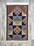 Geometric Rainbow Prayer Mat, Prayer Mat with Tasbeeh, Prayer Rug, Bohemian Rug, Turkish Rug, Islamic Gift YSLM14